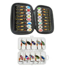 10/16PCS Fishing Lure Spinners Baits Spoon Set with Tackle Bag Trout Bass Tackle - B(10PCS)