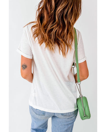 Azura Exchange Thanksgiving Slogan Graphic Tee - L