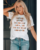 Azura Exchange Thanksgiving Slogan Graphic Tee - L