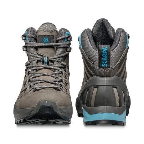 Scarpa Womens Cyclone Gore-Tex Vibram Sole Boots Hiking Trekking Shoes - Grey/Arctic - EU 39