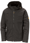 Caterpillar Mens Waterproof Zip Jacket w Hood Chinook CAT Winter Ski - Black - 3XL