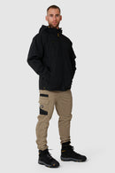 Caterpillar Mens Waterproof Zip Jacket w Hood Chinook CAT Winter Ski - Black - 3XL
