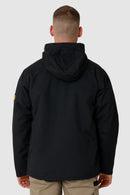 Caterpillar Mens Waterproof Zip Jacket w Hood Chinook CAT Winter Ski - Black - 3XL