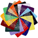 20x BANDANA Paisley 100% COTTON Head Wrap Durag Bandanna Scarf Mask BULK - Assorted Colour Pack