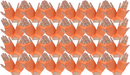 24 Pair Fishnet Gloves Fingerless Wrist Length 70s 80s Costume Party - Orange