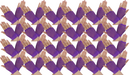 24 Pair Fishnet Gloves Fingerless Wrist Length 70s 80s Costume Party - Purple