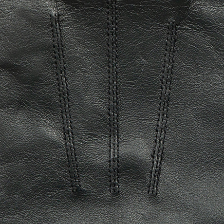 Dents Mens Sandhurst Three-Point Leather Unlined Officers Gloves in Black - 7.5