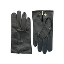 Dents Mens Sandhurst Three-Point Leather Unlined Officers Gloves in Black - 7.5
