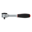 Wurth 1/4" Reversible Ratchet Wrench 360 Degree Twist Handle Chrome Vanadium 135mm