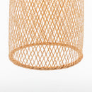 Natural Woven Bamboo Cone Pendant Lamp Hanging Light Bell Shade Boho Tropical
