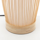 Natural Woven Bamboo Cylinder Table Lamp Light Shade Boho Tropical Coastal