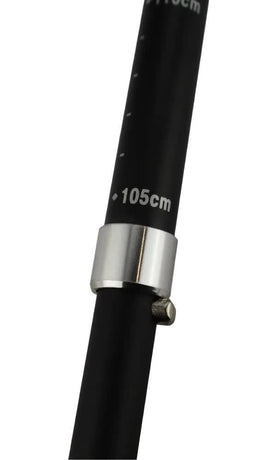 2x Telescopic Adjustable Hiking Pole Folding Walking Stick Adjustable Trekking 105cm - 125cm