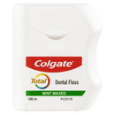 Colgate Total Dental Floss Mint Waxed Plaque Removal - 100m