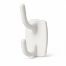 Deco Self-Adhesive Double Hook in White – 2.3kg Weight Capacity per Hook