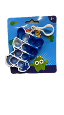 Push Bubble Pop It Fidget Keyring Squeeze Toy Sensory Silicone Stress Reliever