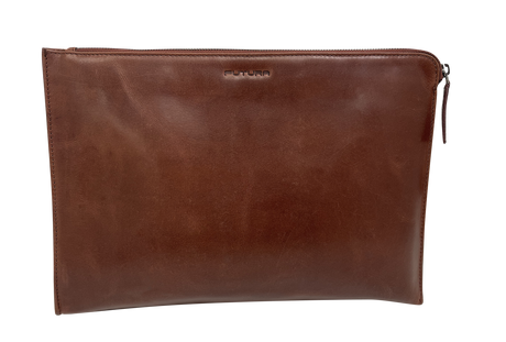 Futura Mens Document Satchel Office Travel College Bag - Brown