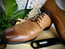 Massa Ascoli Leather Derby Dress Lace Up Shoes Wedding Business Formal in Tan - UK 11