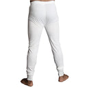 Mens Merino Wool Blend Long John Thermal Pants Underwear Thermals Warm Winter - Beige - XXL
