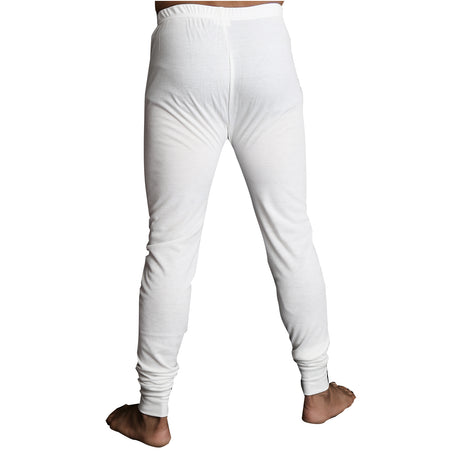 Mens Merino Wool Blend Long John Thermal Pants Underwear Thermals Warm Winter - Beige - XXL