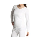 Ladies Merino Wool Blend Long Sleeve Thermal Spencer Top Underwear Thermals - Beige - 18-20