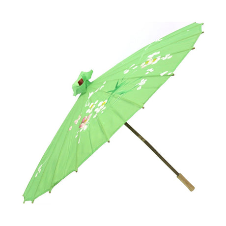 12x PARASOL UMBRELLA Chinese Japanese Bamboo Flower Pattern 80cm Large BULK - Assorted Colour Pack