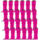 24x Womens Leg Warmers Disco Winter Knit Dance Party Crochet Legging Socks Costume - Purple