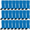 24x Womens Leg Warmers Disco Winter Knit Dance Party Crochet Legging Socks Costume - Topaz Blue