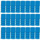 24x Womens Leg Warmers Disco Winter Knit Dance Party Crochet Legging Socks Costume - Topaz Blue