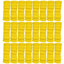 24x Womens Leg Warmers Disco Winter Knit Dance Party Crochet Legging Socks Costume - Yellow