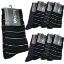 9 Pairs COTTON BUSINESS SOCKS Mens Dress Crew Plain Work Casual  BULK - Assorted Pack - 6-11
