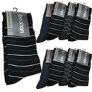 9 Pairs COTTON BUSINESS SOCKS Mens Dress Crew Plain Work Casual  BULK - Assorted Pack - 6-11