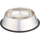 Non Slip Stainless Steel Dog Bowl Pet Cat Water Food Feeder Portable Puppy Dish - XX-Large (1 Litre)
