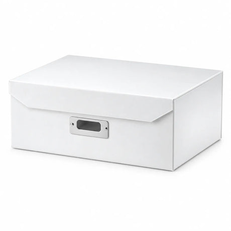 Italplast Eazi Fold A4 Paper Document Storage Box in White