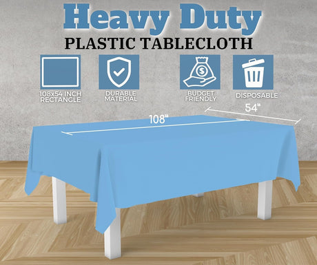 Table Cloth Cover Reusable & Washable Xmas Party 137cm x 274cm (54