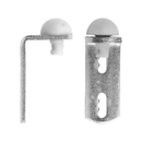 Rolltrak Stop for Sliding Doors Metal w/ Rubber Stop R1760 (1 Pack of 2)