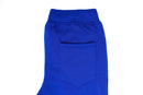 Mens Skinny Track Pants Joggers Trousers Gym Casual Sweat Cuffed Slim Trackies Fleece - Royal Blue - M