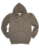 Mens 100% Cotton Fleece Hoodie Jumper Pullover Sweater Warm Sweatshirt - Charcoal Grey L