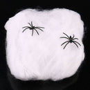 6x HALLOWEEN STRETCHABLE SPIDER WEBS Spooky Decoration with Spiders Party Decor Ghost