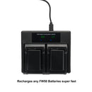 Hridz FW50 Battery Charger for Sony Alpha A7 A7II NEX-3 3N 5 NEX-6 NEX-7