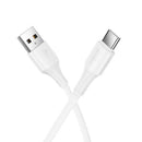 Hoco X120 USB-A to USB-C Bend-Resistant Charging Data Cable Type-C- White