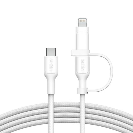 Belkin BoostCharge Pro 2-in-1 Cable Usb-C to USB-C + Lightning Connector