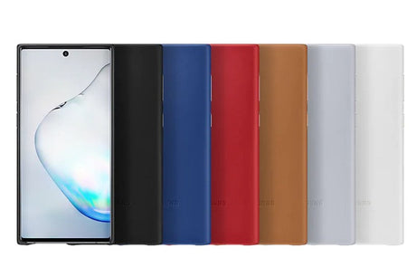 Samsung Galaxy Note 10 Leather Cover - Grey