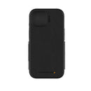 EFM Monaco E-leather Wallet Case Armour With D3O Plus Suits Iphone 15 (6.1") - Black/Space Grey