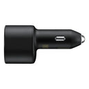 Samsung Super Fast Dual Car Charger (45W+15W) 2 Ports (Includes Cable) - Black
