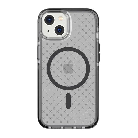 Tech21 Evo Check Case with MagSafe for Iphone 14 - Smokey Black