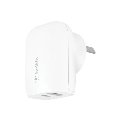 Belkin Dual PD Wall Charger with PPS 37W - iPhone|Andriod (1x USB-A + 1x USB-C)