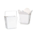 Bulk Packs 20  x 455ML/16oz White Noodle Box With Metal Handle