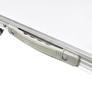 Aluminium Folding Portable Garden Camping Picnic BBQ Table Height Adjustable 120 x 60 cm - white