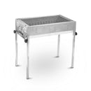 Stainless Steel Portable Outdoor BBQ Barbecue Grill Set Charcoal Kebab Picnic Camping Sets Medium