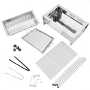Stainless Steel Portable Outdoor BBQ Barbecue Grill Set Charcoal Kebab Picnic Camping Sets Medium